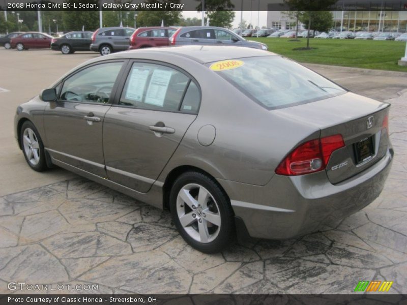 Galaxy Gray Metallic / Gray 2008 Honda Civic EX-L Sedan