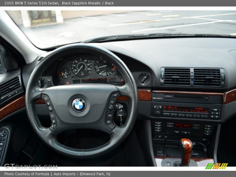 Black Sapphire Metallic / Black 2003 BMW 5 Series 530i Sedan