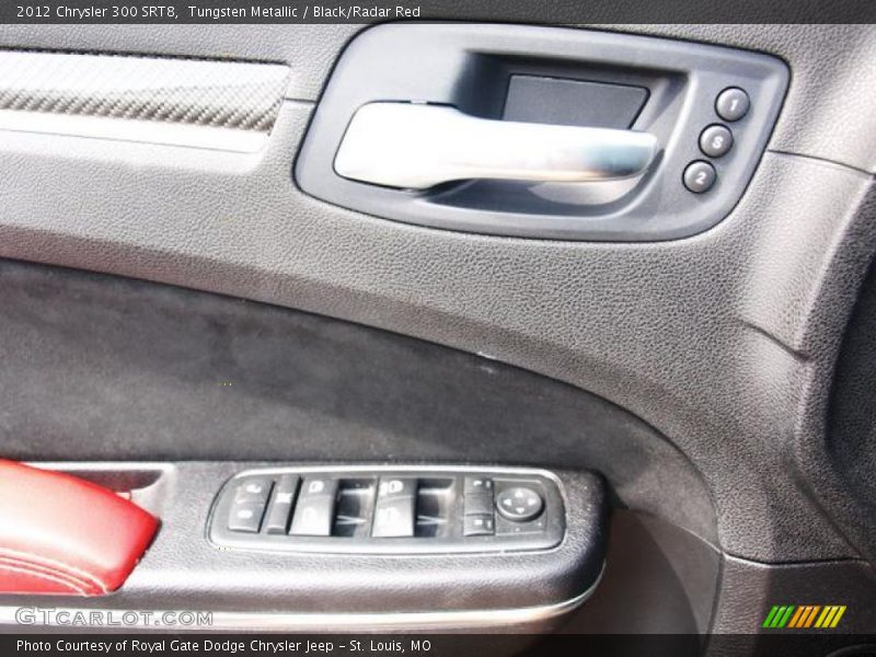 Tungsten Metallic / Black/Radar Red 2012 Chrysler 300 SRT8