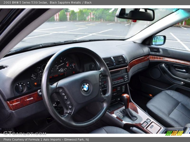 Black Sapphire Metallic / Black 2003 BMW 5 Series 530i Sedan