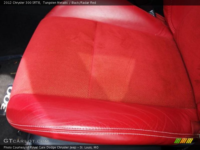 Tungsten Metallic / Black/Radar Red 2012 Chrysler 300 SRT8