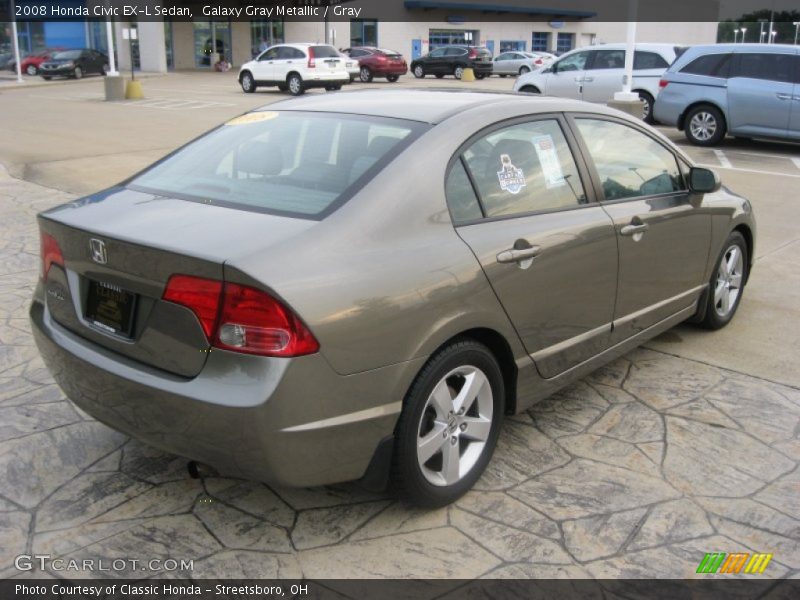 Galaxy Gray Metallic / Gray 2008 Honda Civic EX-L Sedan