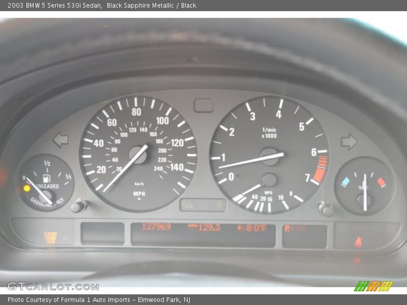 Black Sapphire Metallic / Black 2003 BMW 5 Series 530i Sedan