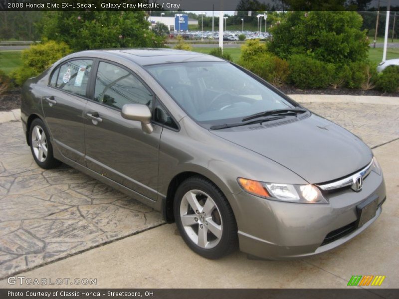 Galaxy Gray Metallic / Gray 2008 Honda Civic EX-L Sedan
