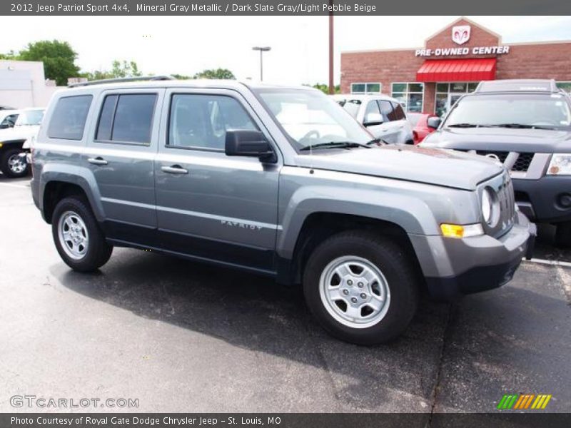 Mineral Gray Metallic / Dark Slate Gray/Light Pebble Beige 2012 Jeep Patriot Sport 4x4