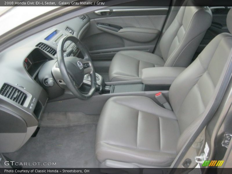 Galaxy Gray Metallic / Gray 2008 Honda Civic EX-L Sedan