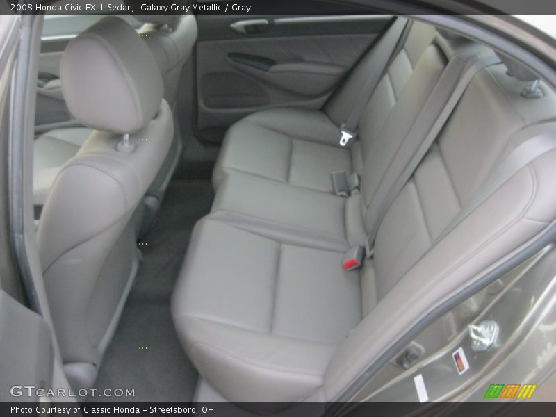 Galaxy Gray Metallic / Gray 2008 Honda Civic EX-L Sedan