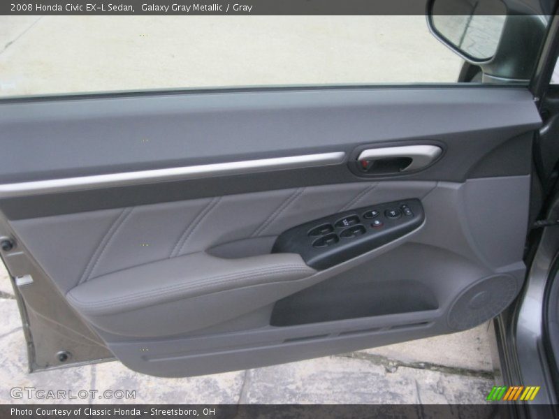 Galaxy Gray Metallic / Gray 2008 Honda Civic EX-L Sedan