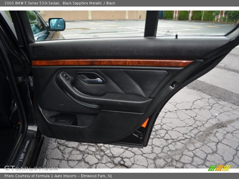 Black Sapphire Metallic / Black 2003 BMW 5 Series 530i Sedan