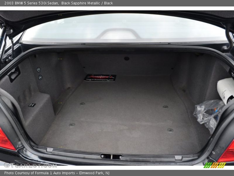 Black Sapphire Metallic / Black 2003 BMW 5 Series 530i Sedan