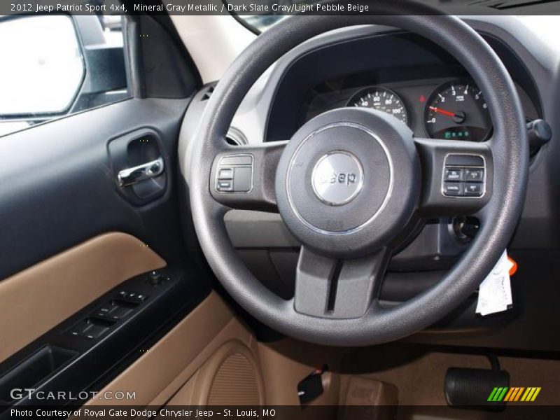 Mineral Gray Metallic / Dark Slate Gray/Light Pebble Beige 2012 Jeep Patriot Sport 4x4