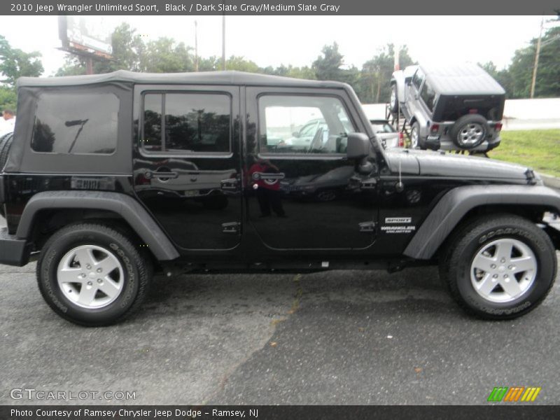 Black / Dark Slate Gray/Medium Slate Gray 2010 Jeep Wrangler Unlimited Sport