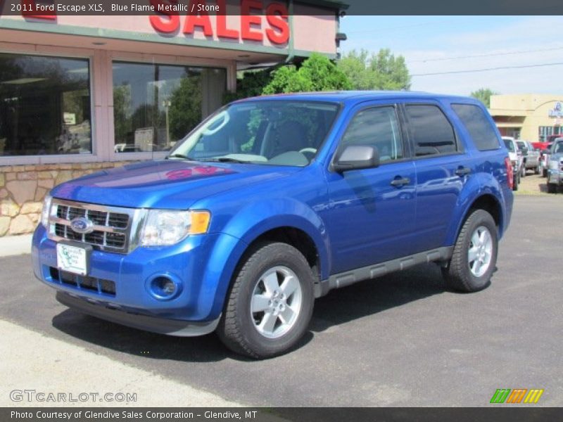 Blue Flame Metallic / Stone 2011 Ford Escape XLS