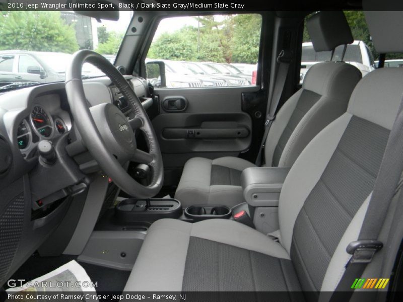 Black / Dark Slate Gray/Medium Slate Gray 2010 Jeep Wrangler Unlimited Sport