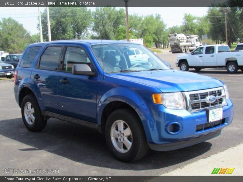 Blue Flame Metallic / Stone 2011 Ford Escape XLS