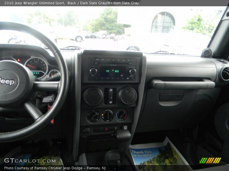 Black / Dark Slate Gray/Medium Slate Gray 2010 Jeep Wrangler Unlimited Sport