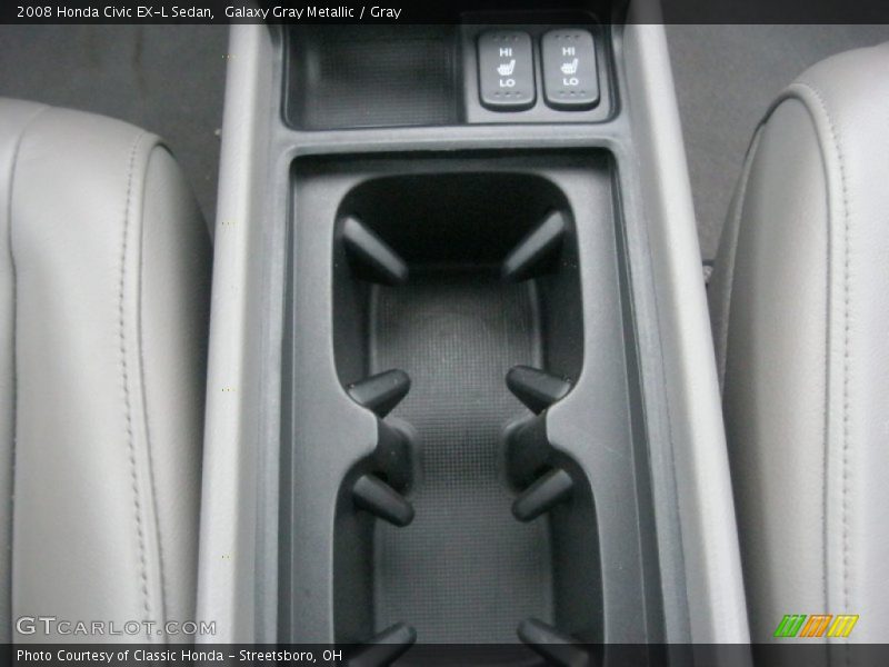 Galaxy Gray Metallic / Gray 2008 Honda Civic EX-L Sedan
