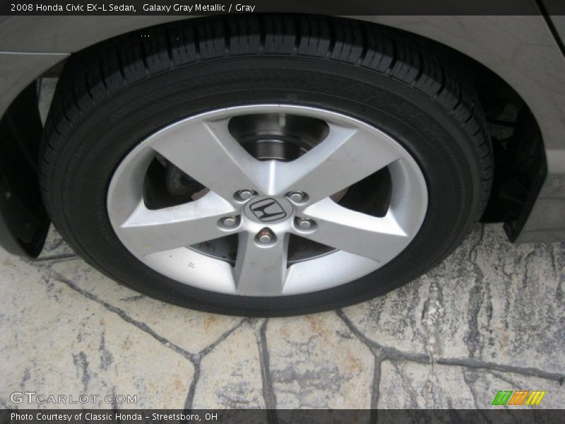 Galaxy Gray Metallic / Gray 2008 Honda Civic EX-L Sedan