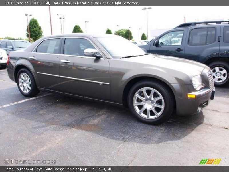 Dark Titanium Metallic / Dark Khaki/Light Graystone 2010 Chrysler 300 C HEMI