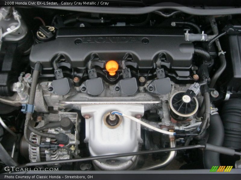 Galaxy Gray Metallic / Gray 2008 Honda Civic EX-L Sedan