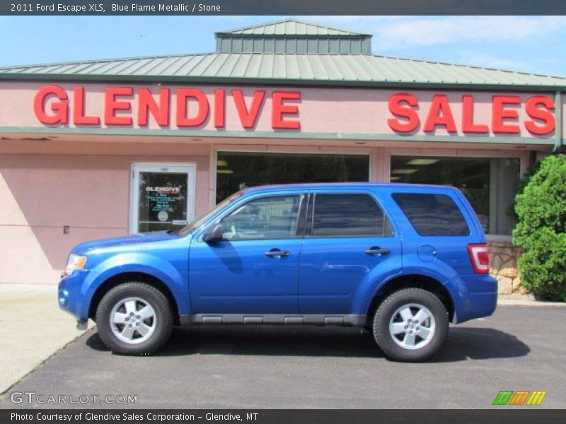 Blue Flame Metallic / Stone 2011 Ford Escape XLS