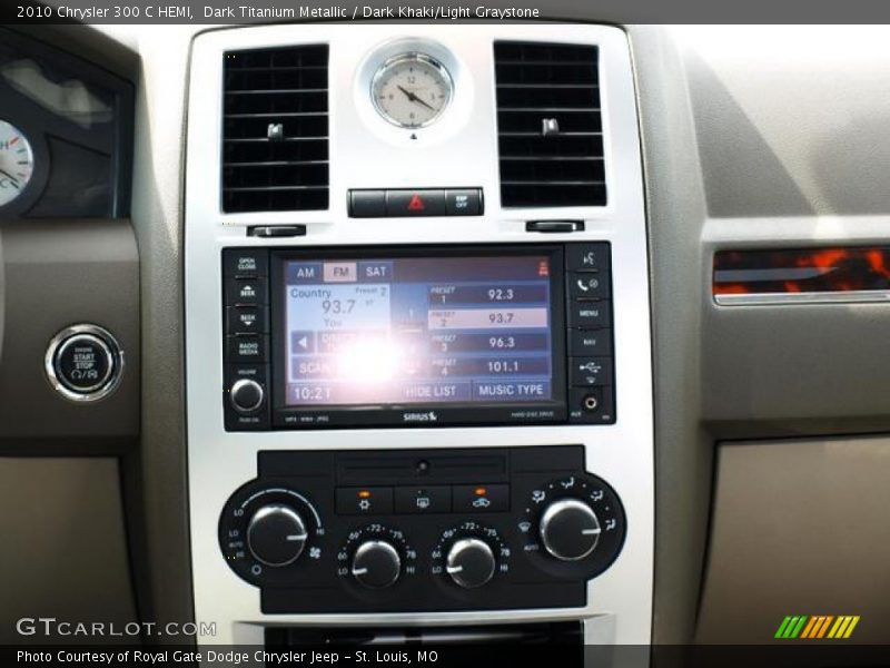 Dark Titanium Metallic / Dark Khaki/Light Graystone 2010 Chrysler 300 C HEMI