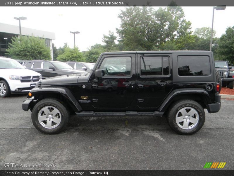 Black / Black/Dark Saddle 2011 Jeep Wrangler Unlimited Sahara 4x4