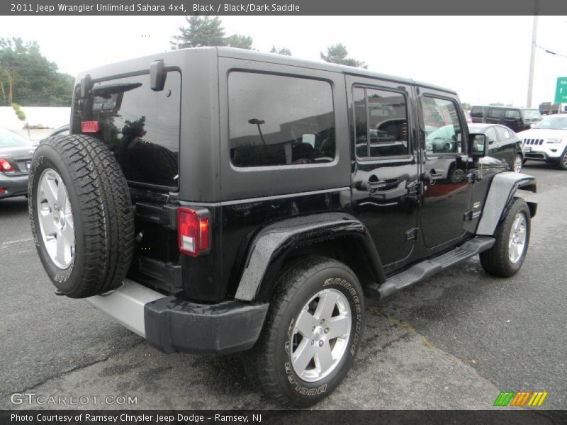 Black / Black/Dark Saddle 2011 Jeep Wrangler Unlimited Sahara 4x4