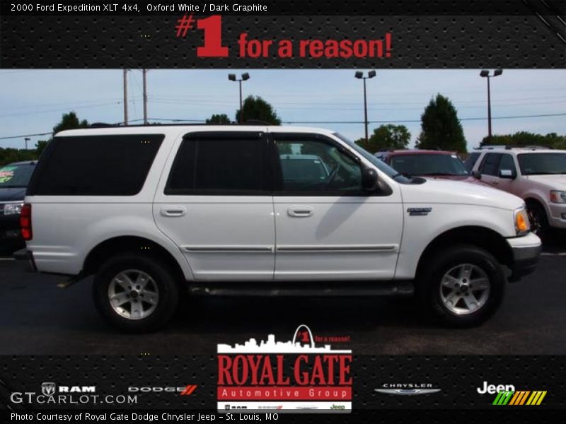Oxford White / Dark Graphite 2000 Ford Expedition XLT 4x4