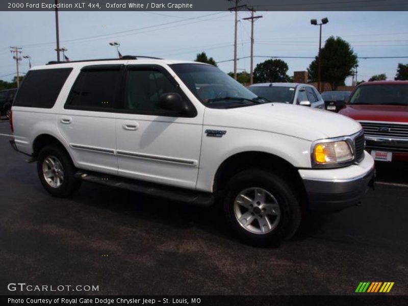 Oxford White / Dark Graphite 2000 Ford Expedition XLT 4x4