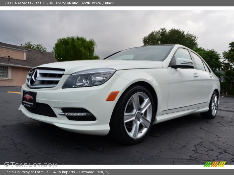Arctic White / Black 2011 Mercedes-Benz C 300 Luxury 4Matic