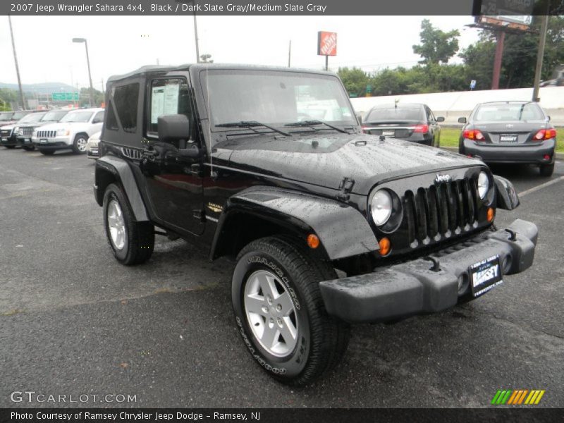 Black / Dark Slate Gray/Medium Slate Gray 2007 Jeep Wrangler Sahara 4x4
