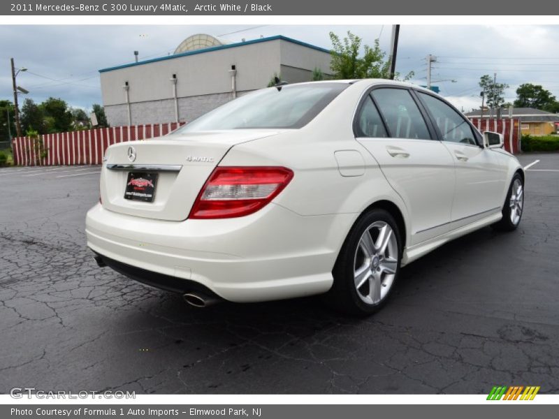 Arctic White / Black 2011 Mercedes-Benz C 300 Luxury 4Matic