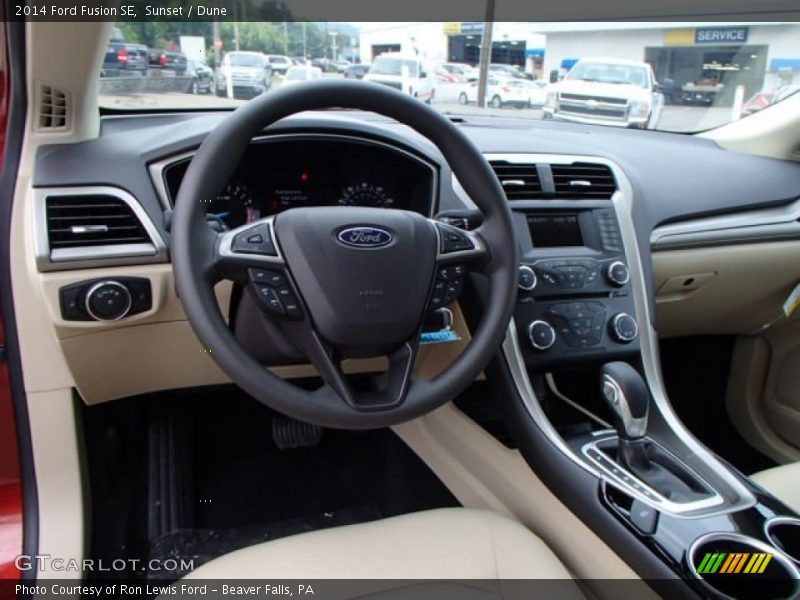 Dashboard of 2014 Fusion SE