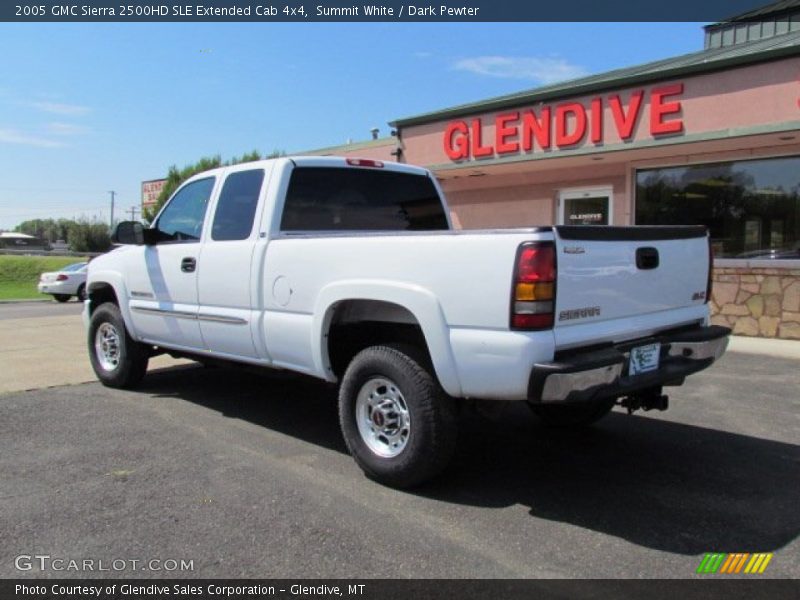 Summit White / Dark Pewter 2005 GMC Sierra 2500HD SLE Extended Cab 4x4