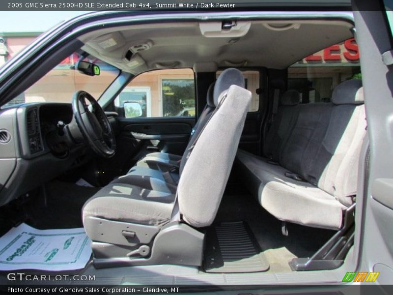 Summit White / Dark Pewter 2005 GMC Sierra 2500HD SLE Extended Cab 4x4