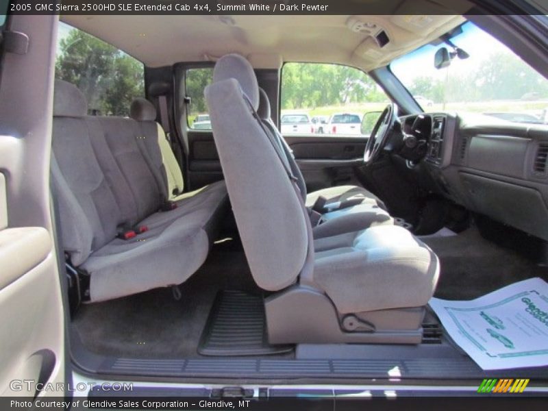 Summit White / Dark Pewter 2005 GMC Sierra 2500HD SLE Extended Cab 4x4