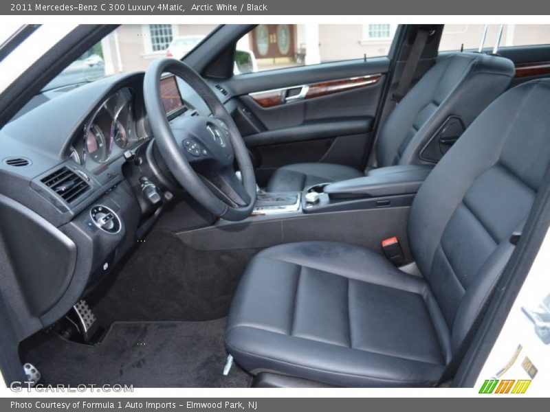Arctic White / Black 2011 Mercedes-Benz C 300 Luxury 4Matic