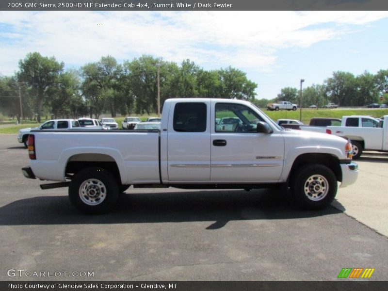 Summit White / Dark Pewter 2005 GMC Sierra 2500HD SLE Extended Cab 4x4
