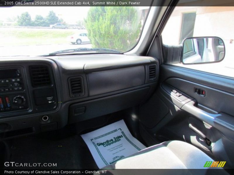 Summit White / Dark Pewter 2005 GMC Sierra 2500HD SLE Extended Cab 4x4