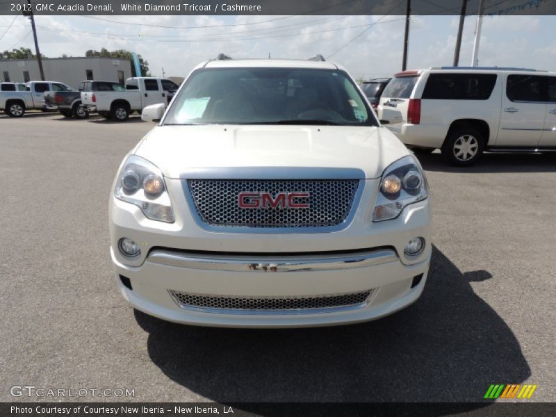 White Diamond Tricoat / Cashmere 2012 GMC Acadia Denali