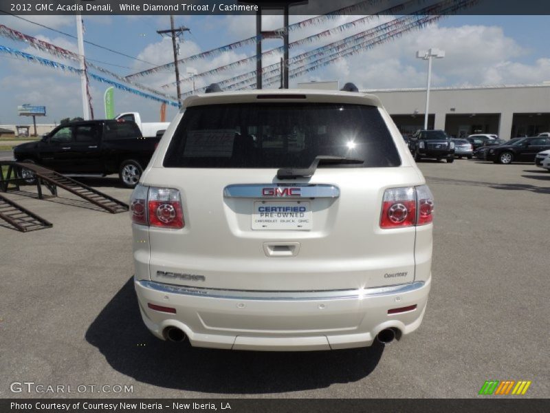 White Diamond Tricoat / Cashmere 2012 GMC Acadia Denali