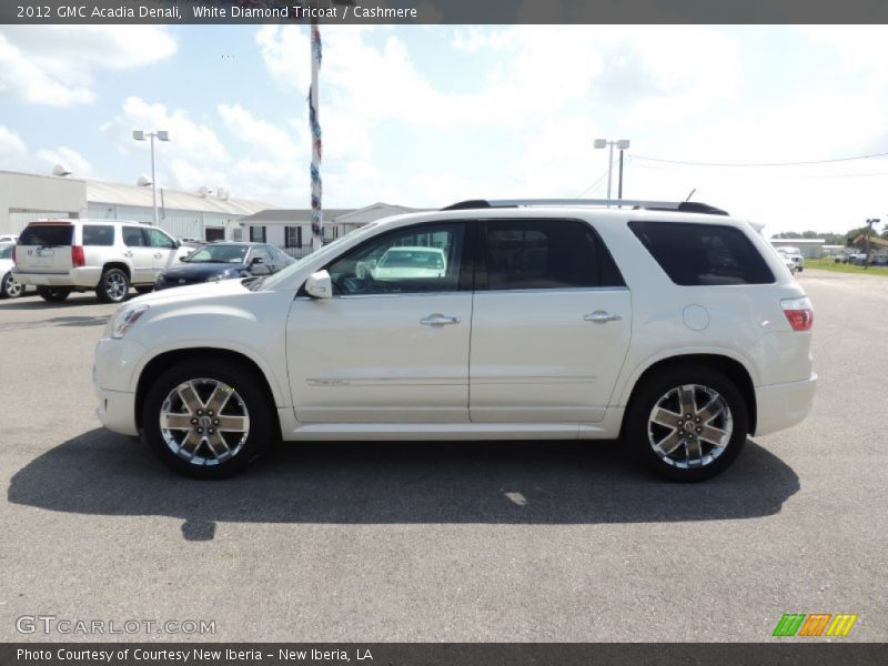 White Diamond Tricoat / Cashmere 2012 GMC Acadia Denali