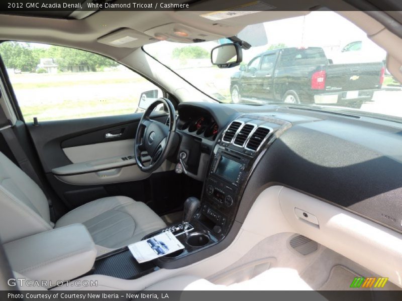 White Diamond Tricoat / Cashmere 2012 GMC Acadia Denali