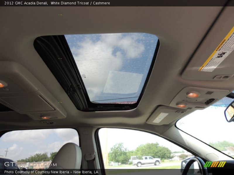 White Diamond Tricoat / Cashmere 2012 GMC Acadia Denali