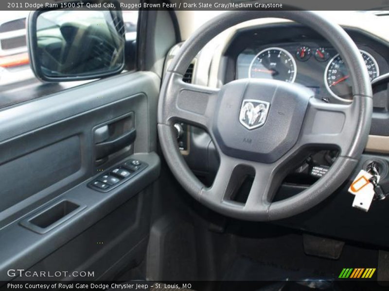 Rugged Brown Pearl / Dark Slate Gray/Medium Graystone 2011 Dodge Ram 1500 ST Quad Cab
