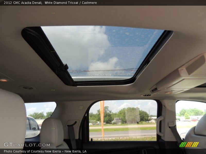 White Diamond Tricoat / Cashmere 2012 GMC Acadia Denali