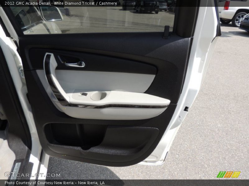 White Diamond Tricoat / Cashmere 2012 GMC Acadia Denali