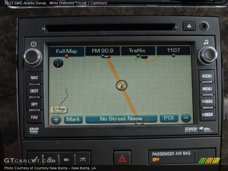 White Diamond Tricoat / Cashmere 2012 GMC Acadia Denali
