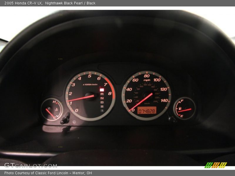 Nighthawk Black Pearl / Black 2005 Honda CR-V LX